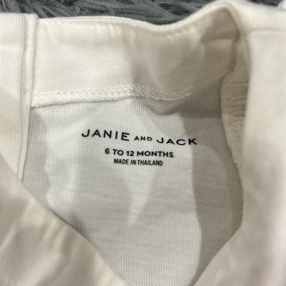 • Janie and Jack • Ciao Swim Girls Ruffle Tank Top White Blue 6-12 Months - Picture 3 of 4